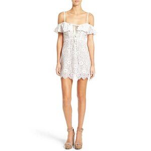 For Love & Lemons Rosemary lace mini dress